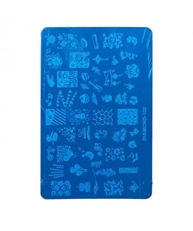 شابلون فلزی طراحی ناخن DIAMOND-102