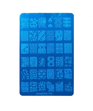 شابلون فلزی طراحی ناخن DIAMOND-114