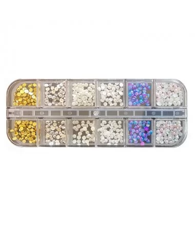 دیزاین مروارید ناخن پک 12 عددی