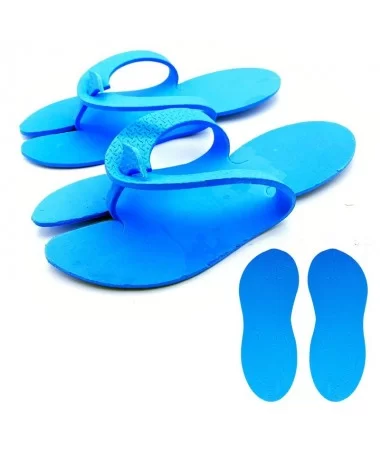دمپایی پدیکور لا انگشتی آبی - یک جفت