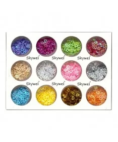 پک 12 عددی دیزاین پولک ناخن طرح قلب