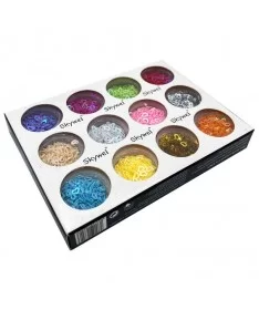 پک 12 عددی دیزاین پولک ناخن طرح قلب