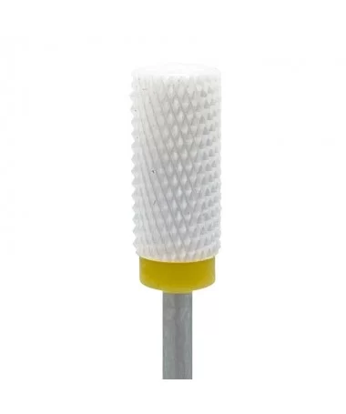 سر سوهان سرامیکی استوانه ای نوار زرد