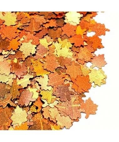 پولک پاییزه طرح برگ 01