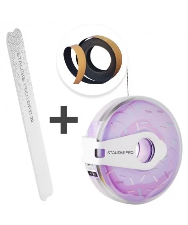 بیس سوهان دستی ABE-20 + دونات رول 8 متری سمباده یدک AT-180 استالکس STALEKS