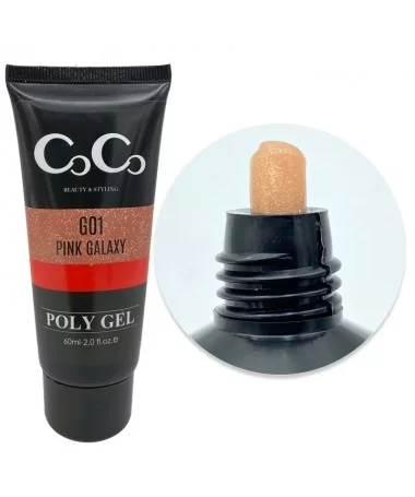 پلی ژل اکلیلی کاشت ناخن کوکو COCO 60ml کد G01