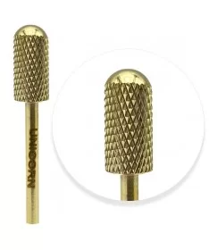 سر سوهان تیتانیوم طلایی استوانه ای سر گرد UNICORN F-3/32