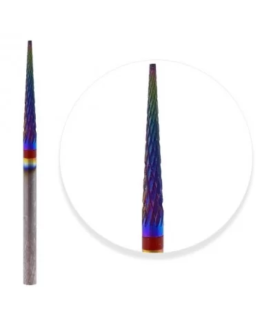 سر سوهان الماسه نیزه ای کوچک روکش کروم