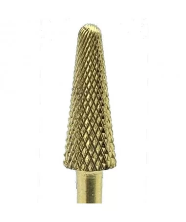 سر سوهان الماسه مخروطی کوچک طلایی