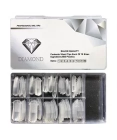 قالب کاشت ناخن دیاموند DIAMOND شیشه ای 100 عددی